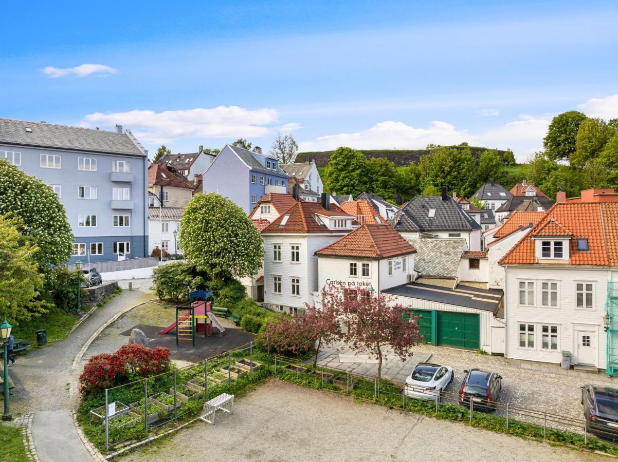 Modern Penthouse With A View - Behind Bryggen Appartement Bergen Buitenkant foto